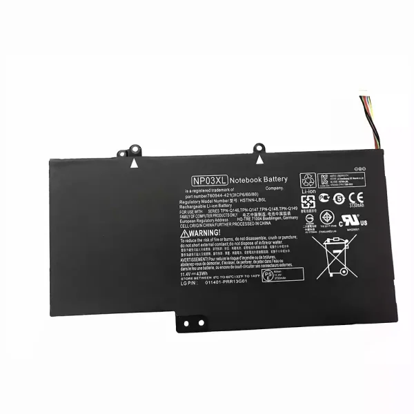 Bateria para notebook HP TPN-Q146,TPN-Q147,TPN-Q148,TPN-Q149
