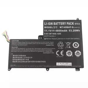 Bateria para notebook CLEVO W740BAT-6