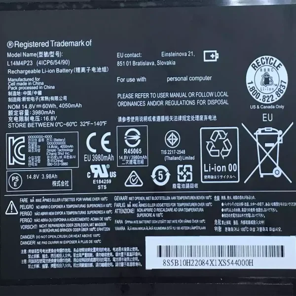 Bateria para notebook LENOVO L14M4P23 - Image 3