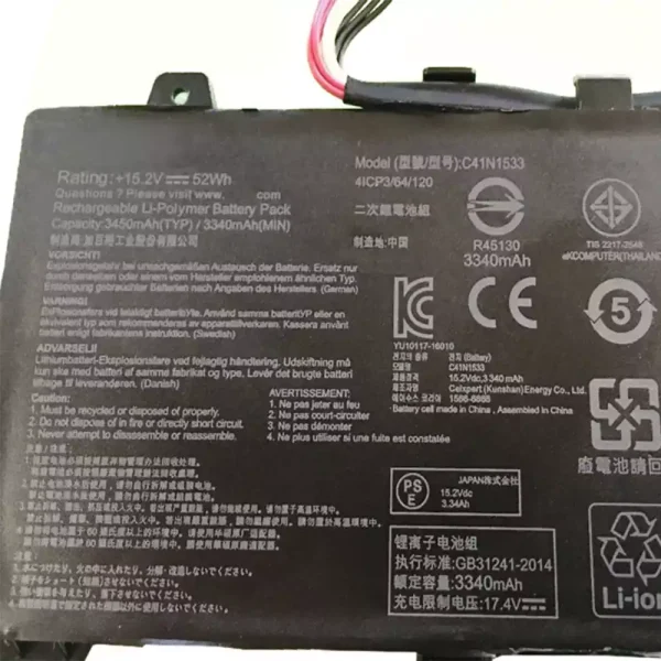 Bateria para notebook ASUS C41N1533 - Image 3