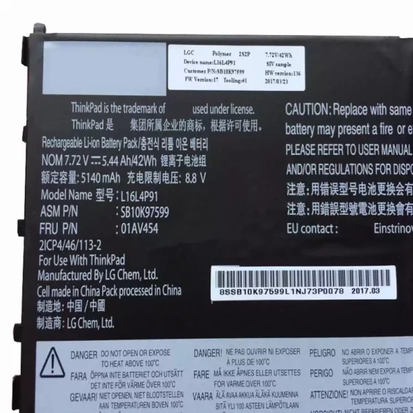 Bateria para notebook LENOVO SB10K97599 - Image 3