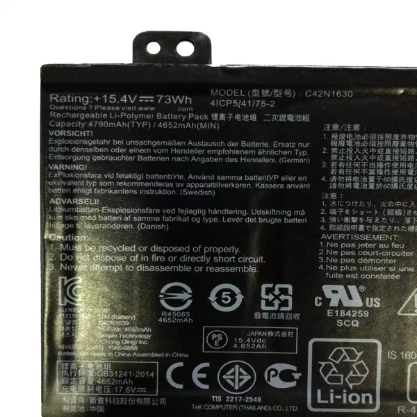 Bateria para notebook ASUS C42N1630 - Image 3