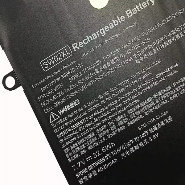 Bateria para notebook HP x2 210 G2 - Image 3