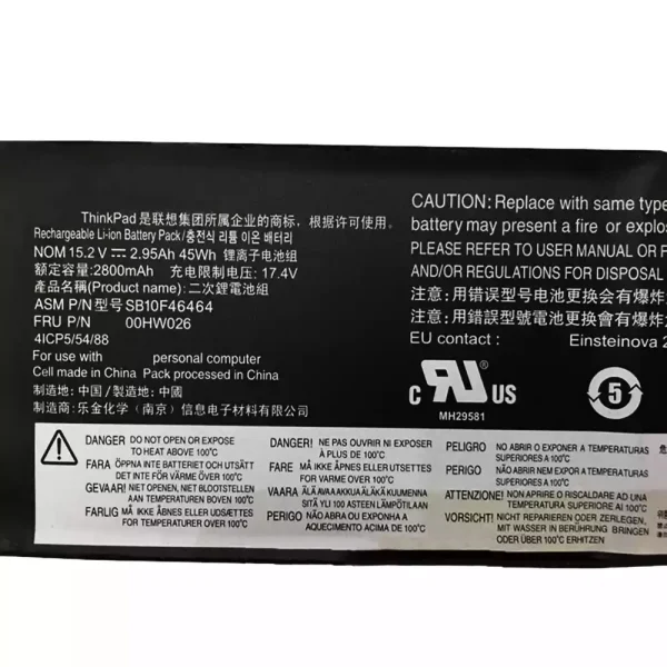 Bateria para notebook LENOVO SB10F46464，SB10F46465 - Image 3
