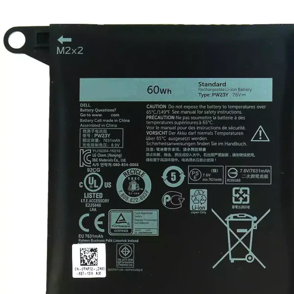 Bateria para notebook DELL XPS 13 9360 - Image 3