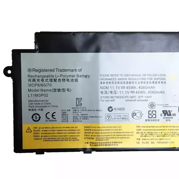 Bateria para notebook Lenovo L11M3P02 - Image 3