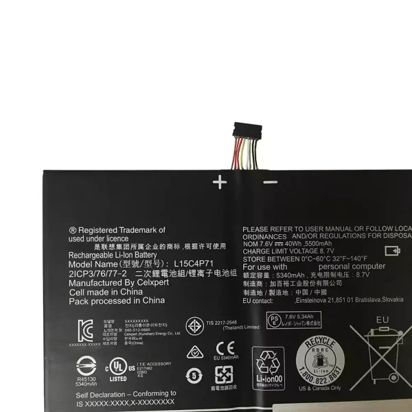 Bateria para notebook LENOVO Miix 700-12ISK - Image 3
