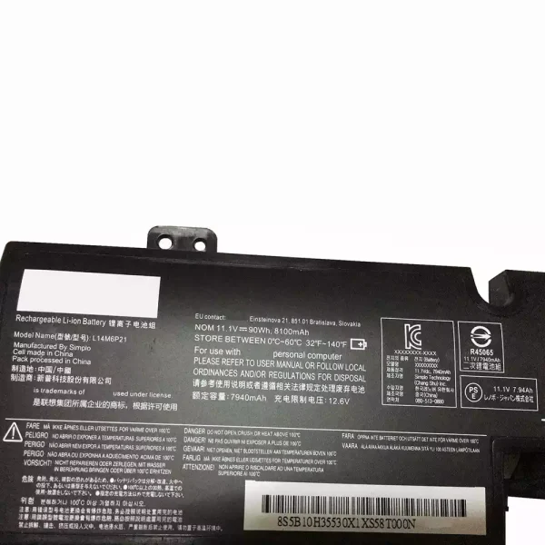 Bateria para notebook LENOVO L14M6P21 - Image 3