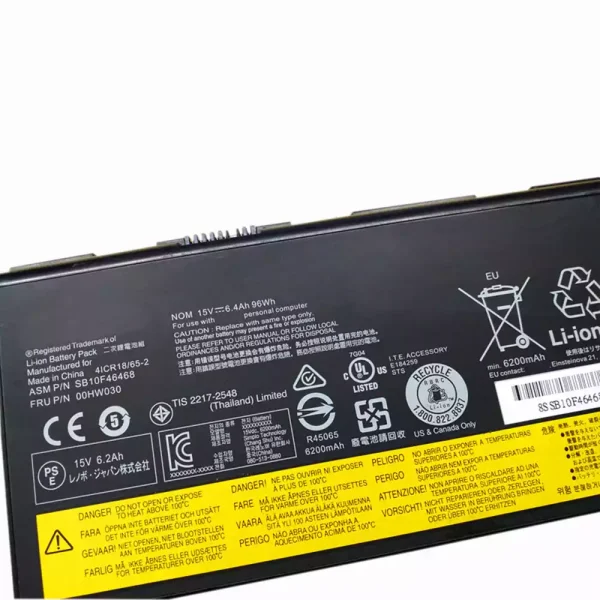 Bateria para notebook LENOVO ThinkPad P70 - Image 3