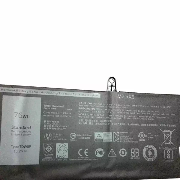 Bateria para notebook DELL TDW5P - Image 3