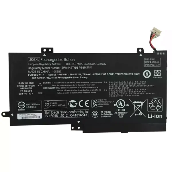 Bateria para notebook HP LE03XL
