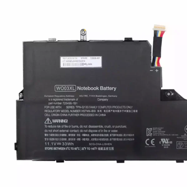 Bateria para notebook HP WO03XL - Image 3