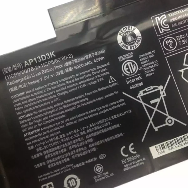 Bateria para notebook ACER AP13D3K - Image 3