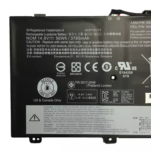 Bateria para notebook LENOVO ThinkPad S3 Yoga 14 - Image 3