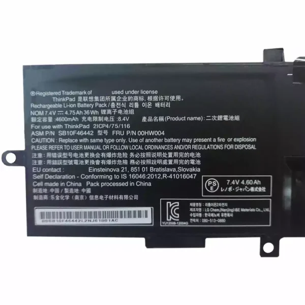 Bateria para notebook LENOVO Thinkpad Helix 2 - Image 3