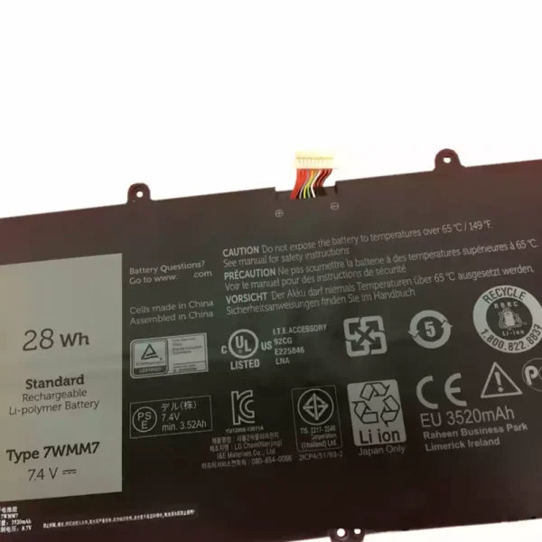 Bateria para notebook DELL Venue 11 Pro Keyboard - Image 3