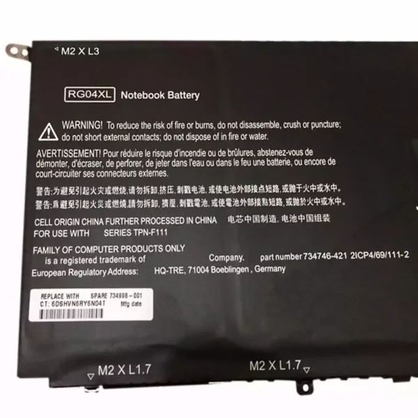Bateria para notebook HP Spectre 13-3000，Spectre 13t-3000 - Image 3