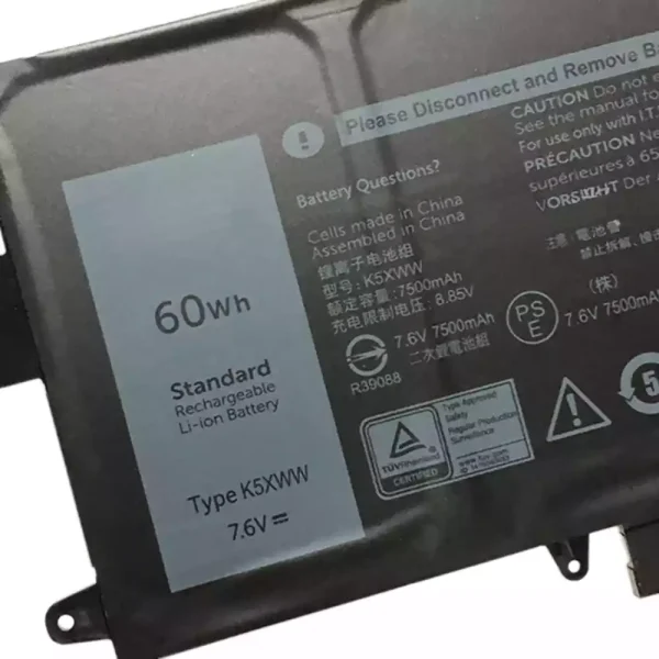 Bateria para notebook DELL latitude 5289 - Image 3