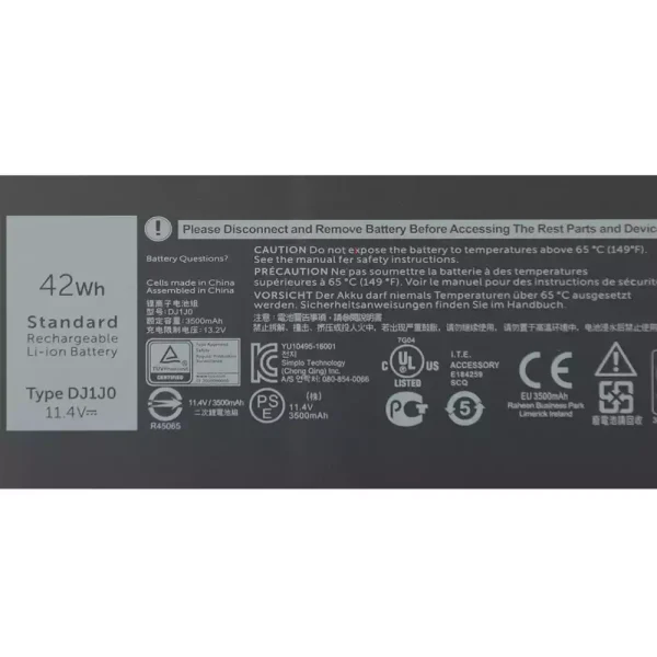 Bateria para notebook DELL Latitude 12 7000,Latitude 12 7280,Latitude 12 7480 - Image 3
