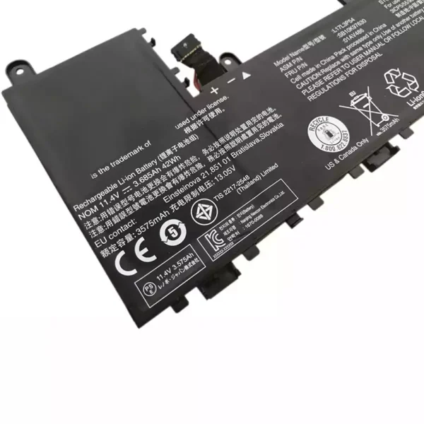 Bateria para notebook Lenovo L17L3P54,01AV486,SB10K97630 - Image 3