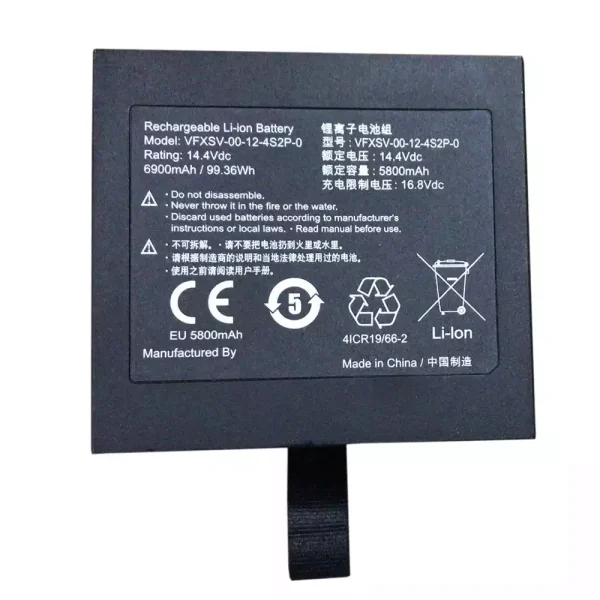 Bateria para notebook GETAC VFXSV-00-12-4S2P-0,VFXSV-0
