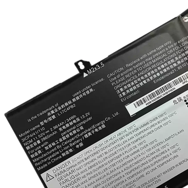 Bateria para notebook LENOVO L17C4PB2,L17M4PB2 - Image 4