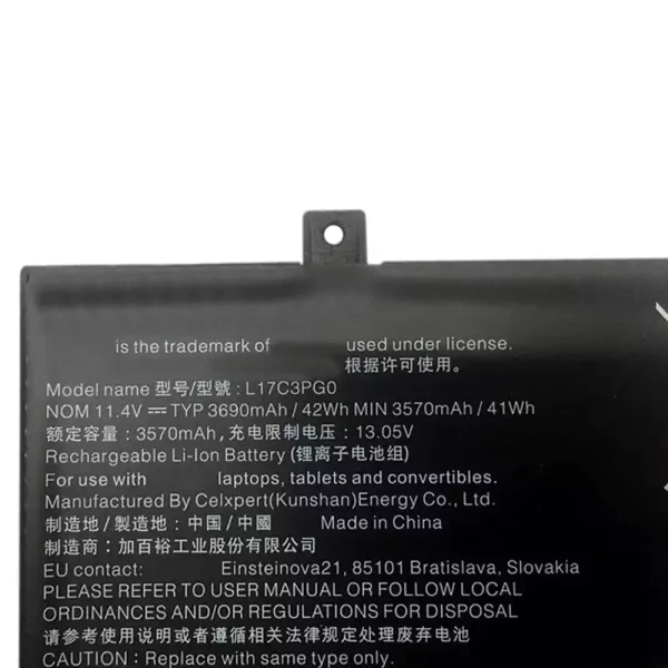 Bateria para notebook LENOVO L17C3PG0,5B10Q38232 - Image 3