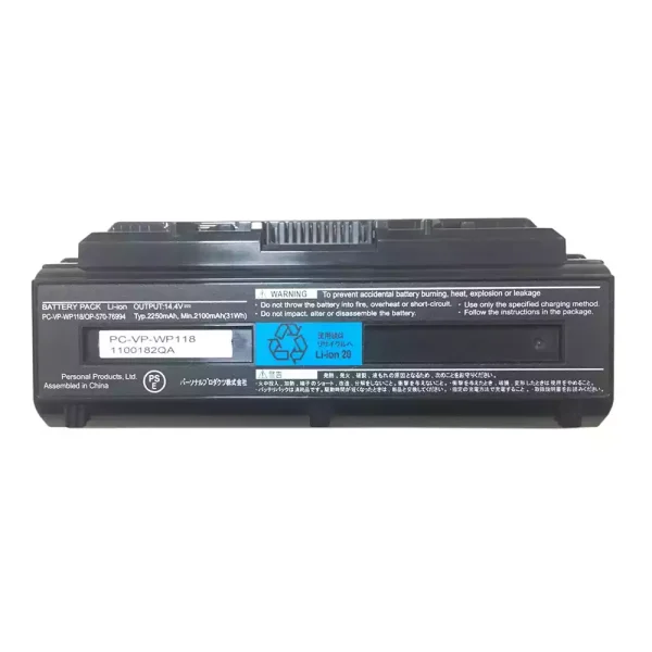 Bateria para notebook NEC PC-VP-WP118,OP-570-76994