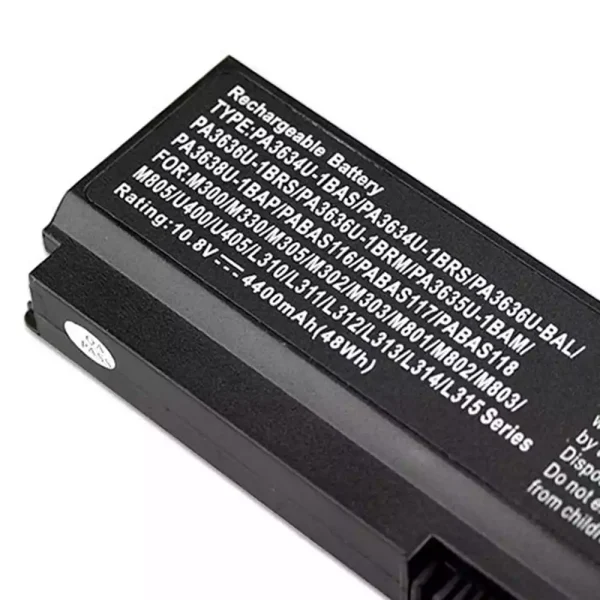 Bateria para notebook TOSHIBA PA3634U-1BRS - Image 3