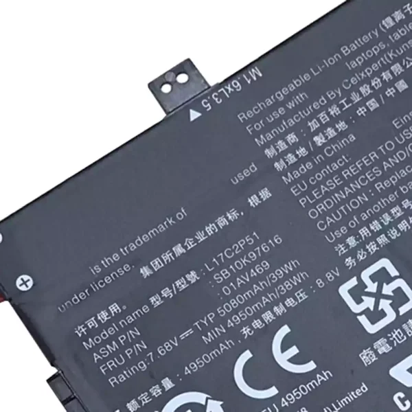 Bateria para notebook LENOVO L17C2P51,L17S2P51 - Image 3