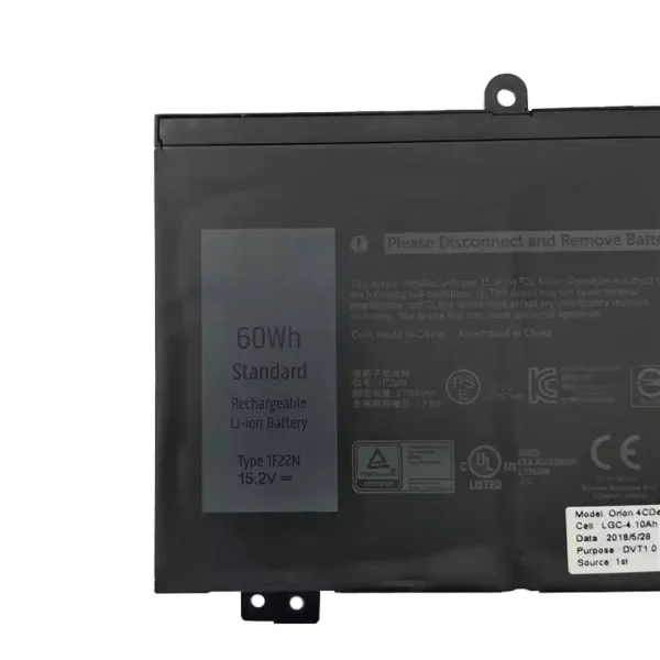 Bateria para notebook ALIENWARE 1F22N,7F22N - Image 3