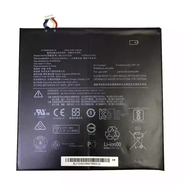Bateria para notebook LENOVO IdeaPad Miix 320-10ICR,Miix 325-10ICR