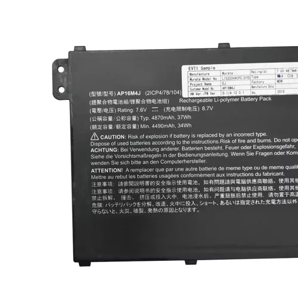 Bateria para notebook ACER AP16M4J - Image 3