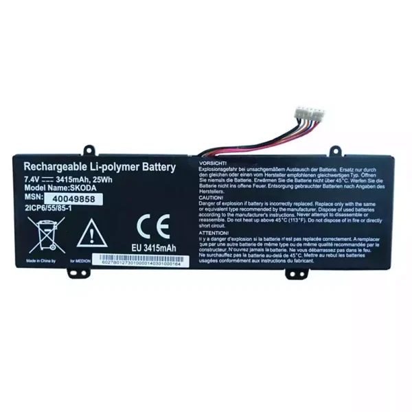 Bateria para notebook GETAK SKODA,40049858