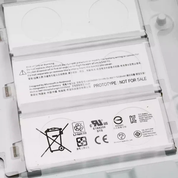 Bateria para notebook Microsoft G3HTA050H - Image 3