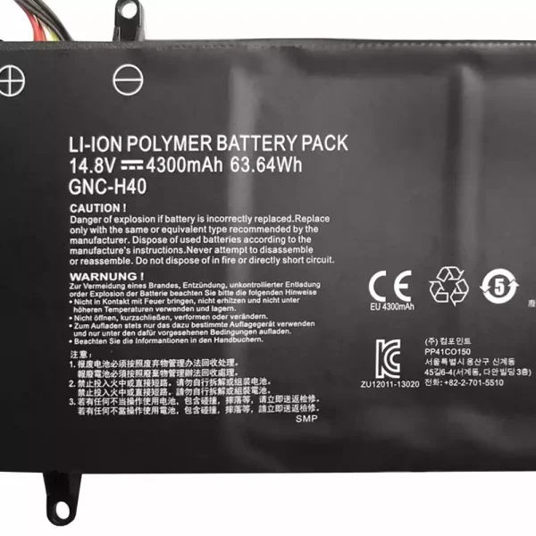 Bateria para notebook Gigabyte GNC-H40 - Image 2