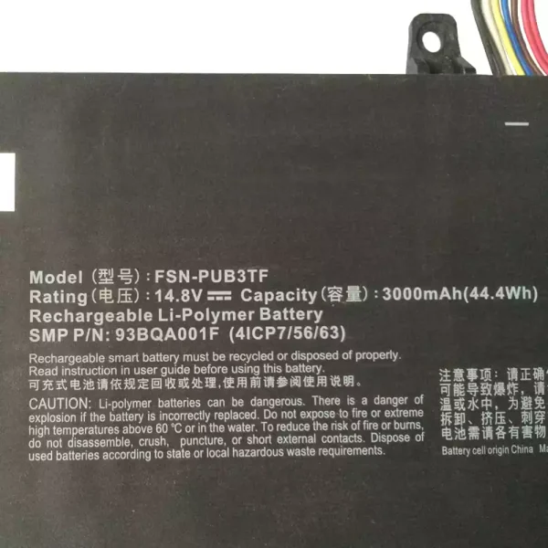 Bateria para notebook QRTECH FSN-PUB3TF,93BQA001F - Image 2