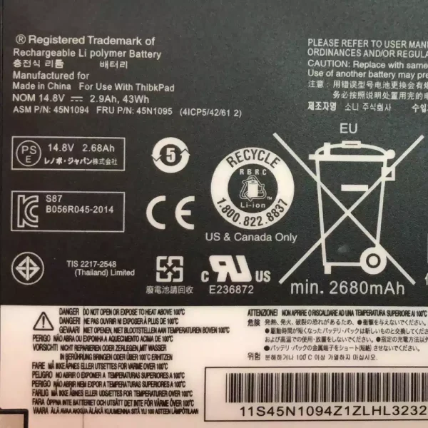 Bateria para notebook LENOVO S230U - Image 3