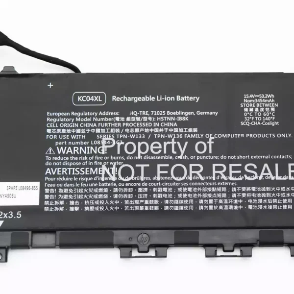 Bateria para notebook HP L08496-855,L08544-1C1,L08544-2B1,TPN-W133,TPN-W136 - Image 2