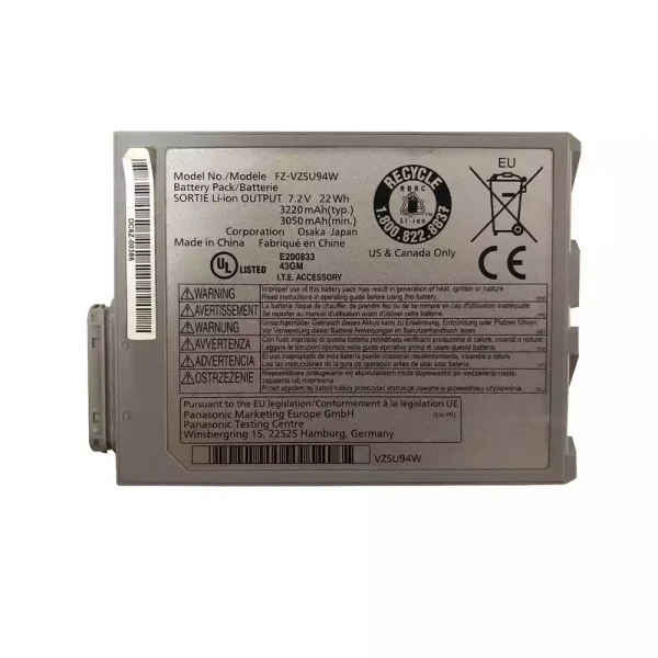 Bateria para notebook PANASONIC Toughpad FZ-B2,Toughpad FZ-M1
