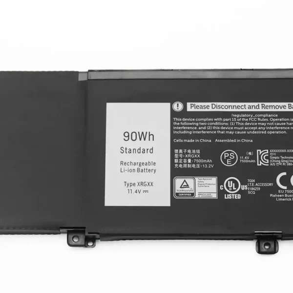 Bateria para notebook ALIENWARE Orion M15 M17 2018,G7 7590 G5 5590 - Image 3