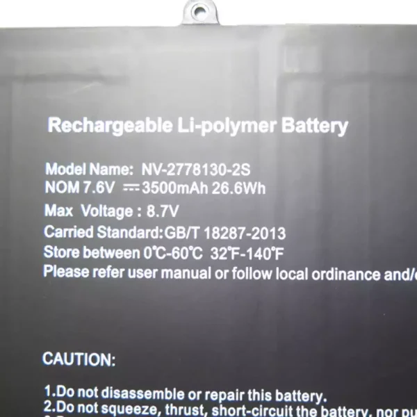 Bateria para notebook NV-2778130-2S,JUMPER Ezbook X1 - Image 2