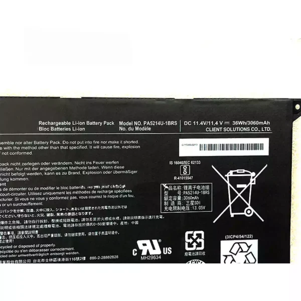 Bateria para notebook TOSHIBA Portege WT20-B, Portege Z20T-B, Portege Z20T-C - Image 3