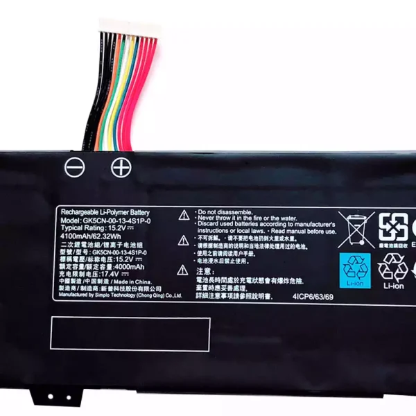 Bateria para notebook MECHREVO Z2, Z2 air,MECHREVO X3,MECHREVO X8TI PLUS,X9Ti,X9Ti-R,MECHREVO S1 AIR - Image 3