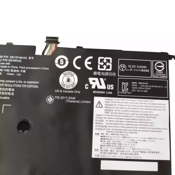 Bateria para notebook LENOVO ThinkPad X1 Carbon 2015 - Image 4