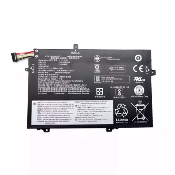 Bateria para notebook LENOVO 01AV463,SB10K97610