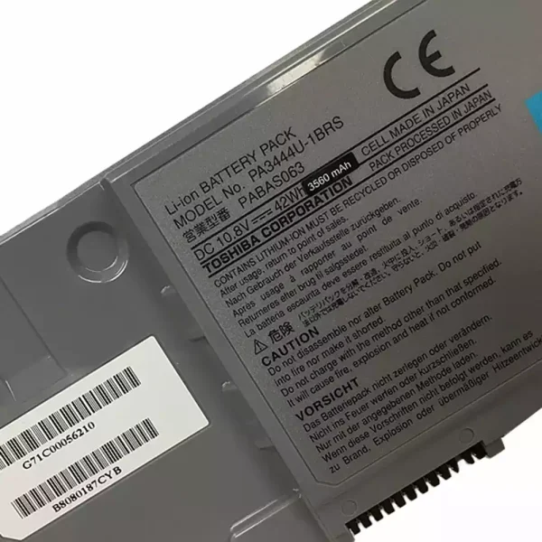 Bateria para notebook Toshiba PA3444U-IBRS,PABAS063 - Image 3