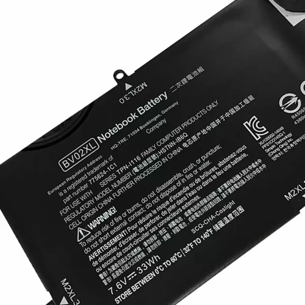 Bateria para notebook HP HSTNN-IB6Q TPN-I116 775624-1C1 776621-001 - Image 3