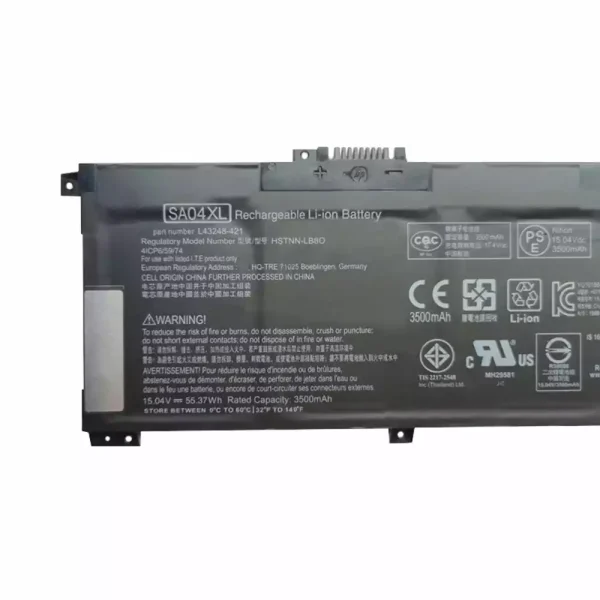 Bateria para notebook HP SA04XL - Image 3
