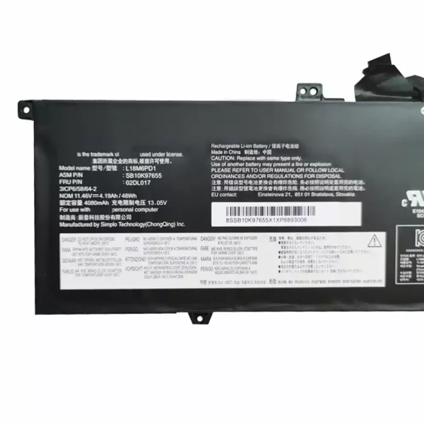 Bateria para notebook LENOVO Thinkpad X390,Thinkpad X395 - Image 3